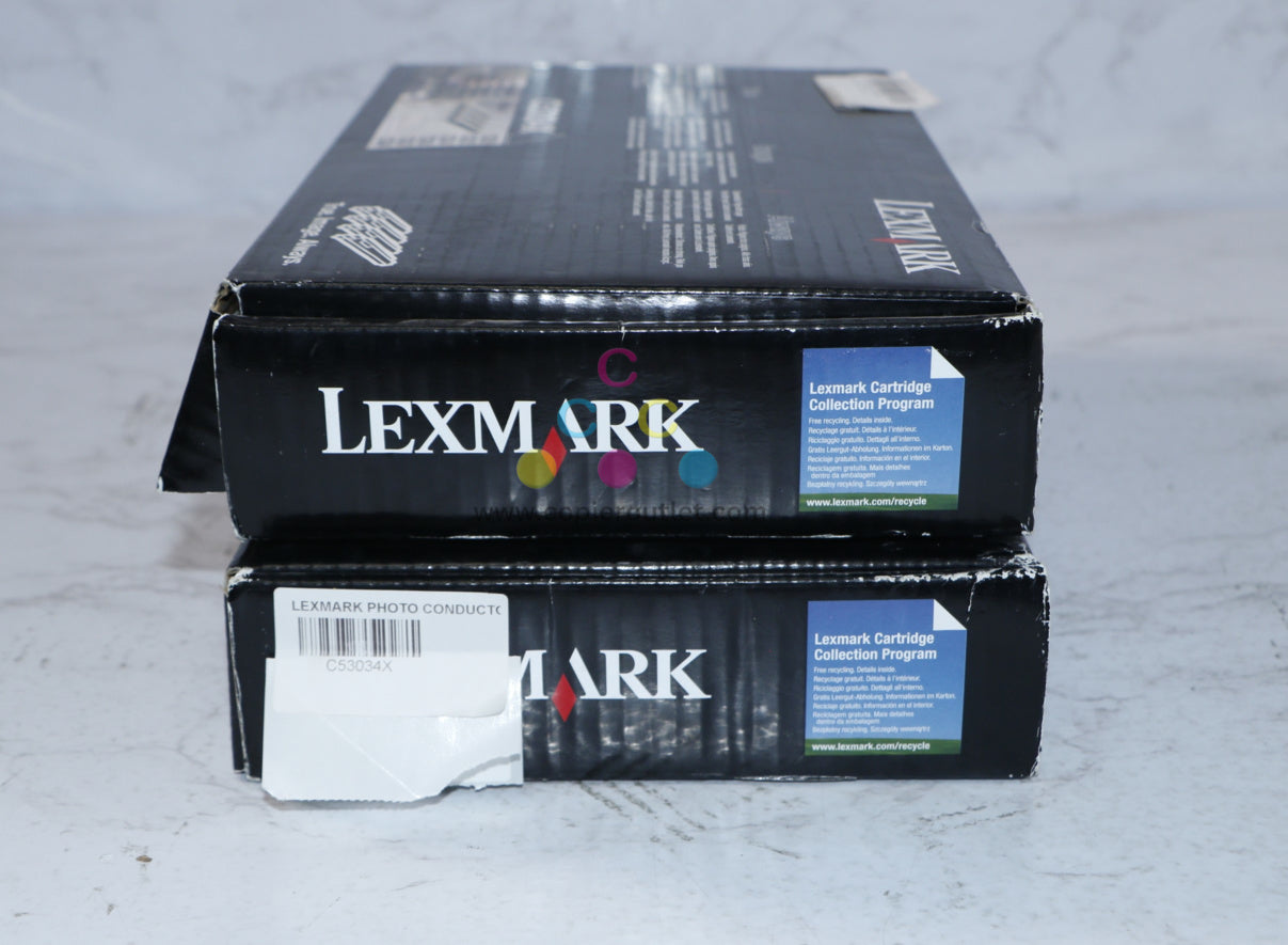 2 OEM Lexmark C520,C522,C524,C530DN,C532N,C534N Photoconductor Unit C53034X