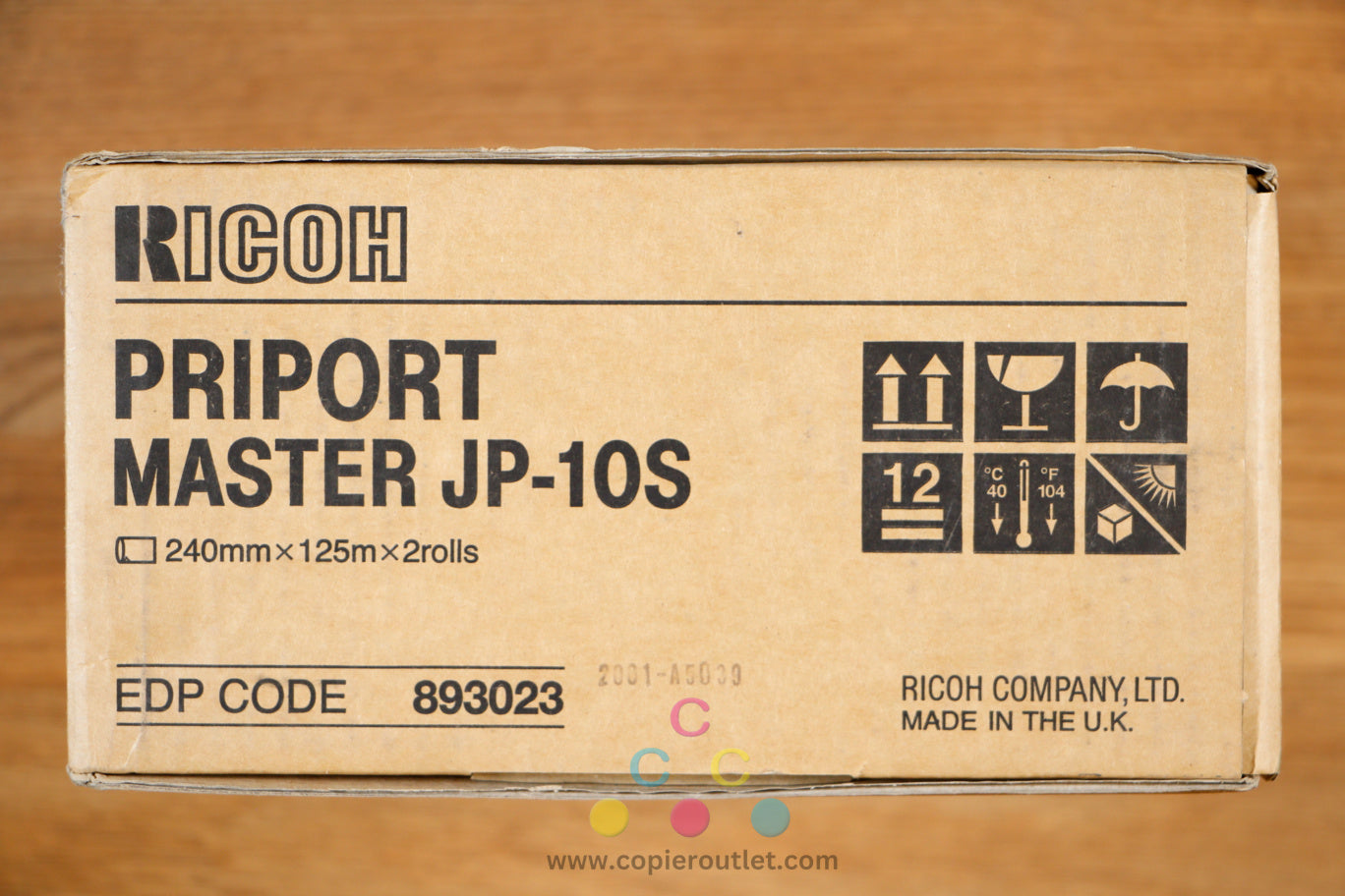 Genuine Ricoh DD3334,DX3340,JP1030 Priport Master JP-10S,893023