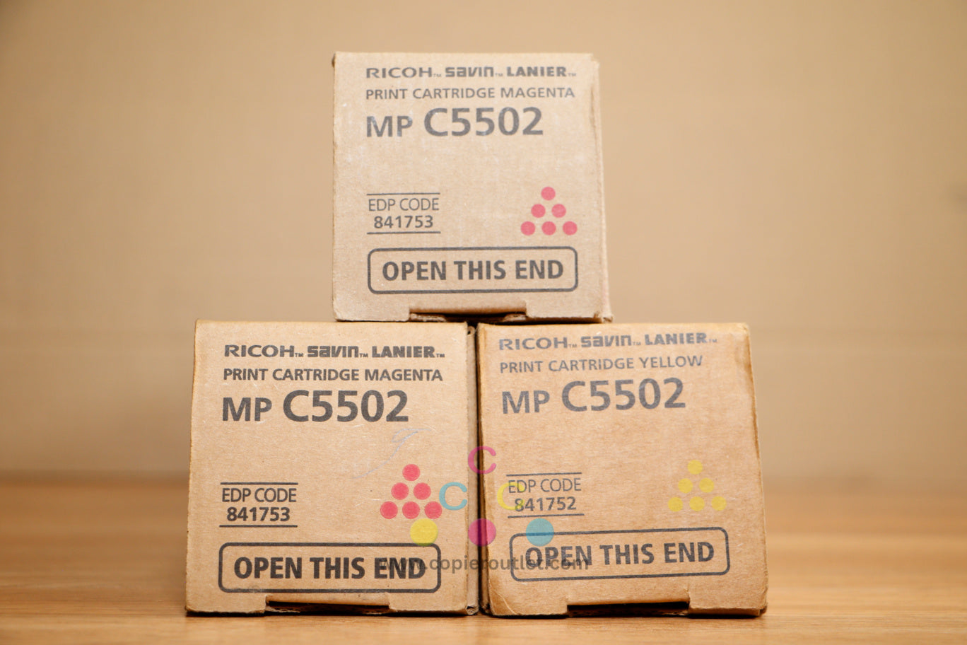 Genuine Ricoh MP C5502 MMY Toner Cartridges Aficio MP C4502 MP C4502A MP C5502A!