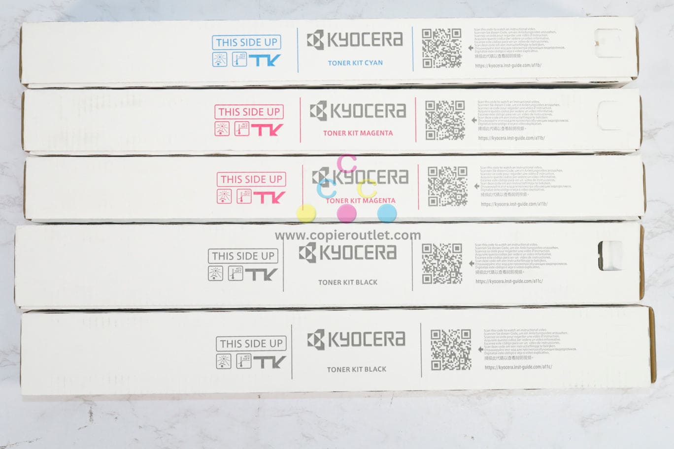 5 New OEM Kyocera TASKalfa 4054ci,5054ci,CS4054ci,CS5054ci TK-8547 CMMKK Toners