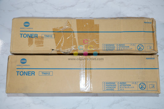 2 Open OEM Black Konica Minolta  Bizhub 808 Black Toners TN812 / A8H5030