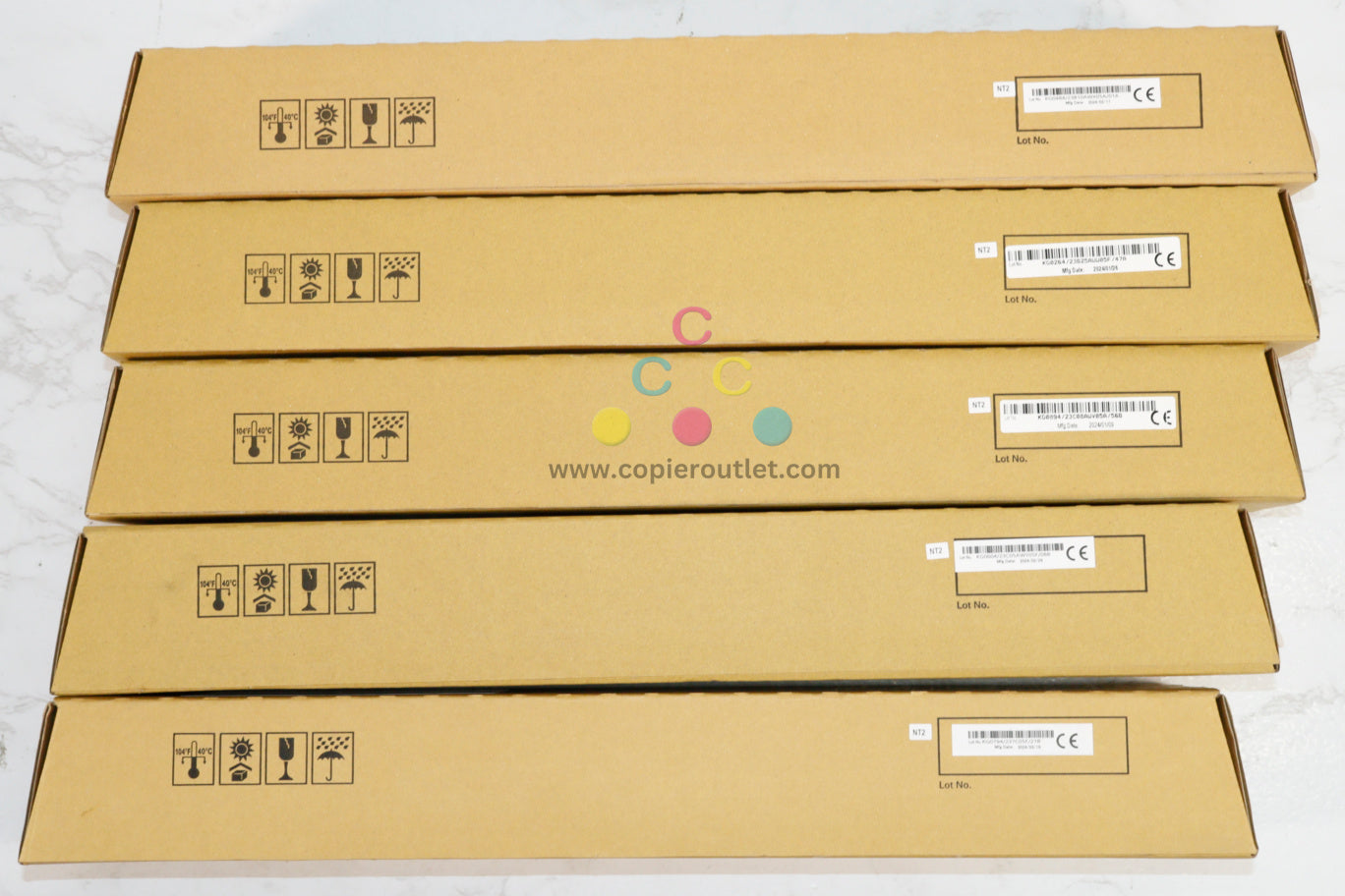 5 Compatible Sharp MX-2630N,MX-2651,MX-3050N, MX-61NT CMYKK Toner Set