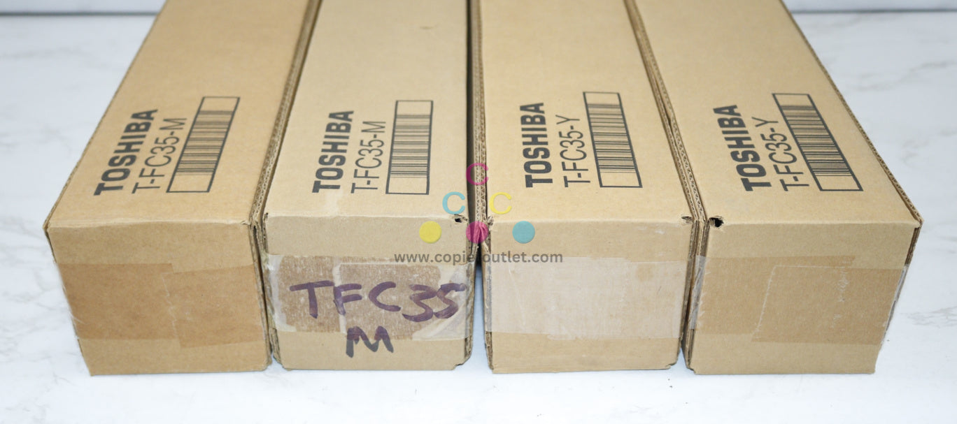 4 New OEM Toshiba e-STUDIO 2500C,3500C,3510C MMYY Toners T-FC35-M, T-FC35-Y