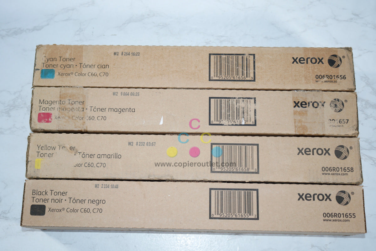 Color Rosa C60 New Genuine Xerox Color C60,C70 CMYK Toner Set 006R01655,6R01656,6R016