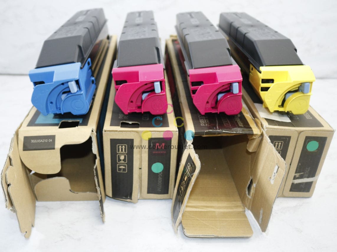 4 Open OEM Kyocera 3050ci,3051ci,3550ci,3551ci TK-8307CMY & TK-8309M Toners