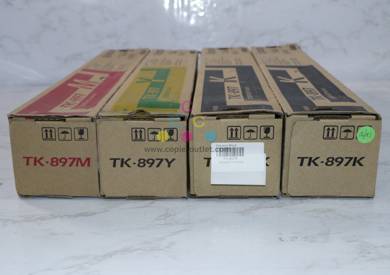 OEM Kyocera FS-C8520MFP,FS-C8525MFP,TASKalfa205c,255c TK-897 MYKK Toner Set