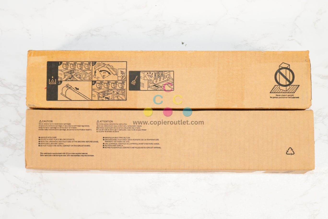 2 OEM Toshiba e-STUDIO 2050C,2551C Yellow & Black Toners T-FC30U-Y,T-FC30U-K