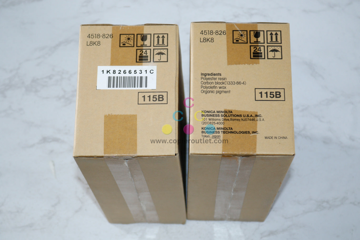 2 New OEM Konica Minolta 2900, 3900 Toner Cartridges TN-110,TN110 (4518-826)