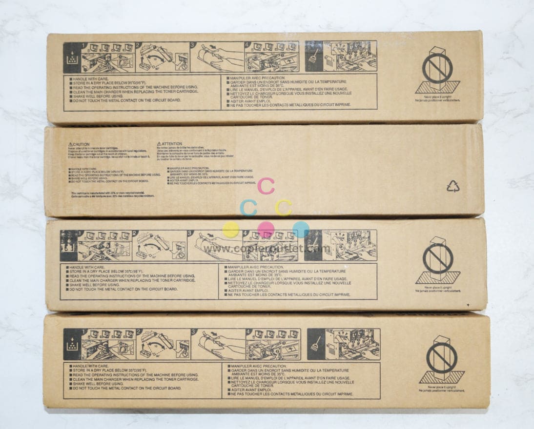 4 OEM Toshiba eSTUDIO2515AC,5015AC T-FC415U CMYK Toners (Open Mag & Yellow)