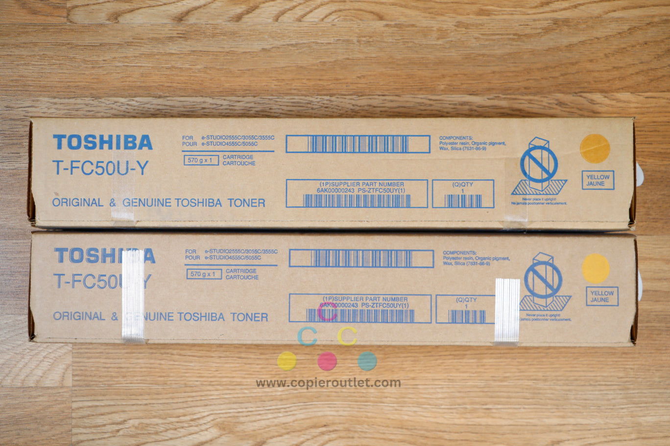 Toshiba T-FC50U Yellow Toner Cartridges e-STUDIO 2555C 3055C 3055CG 5055C 5055CG
