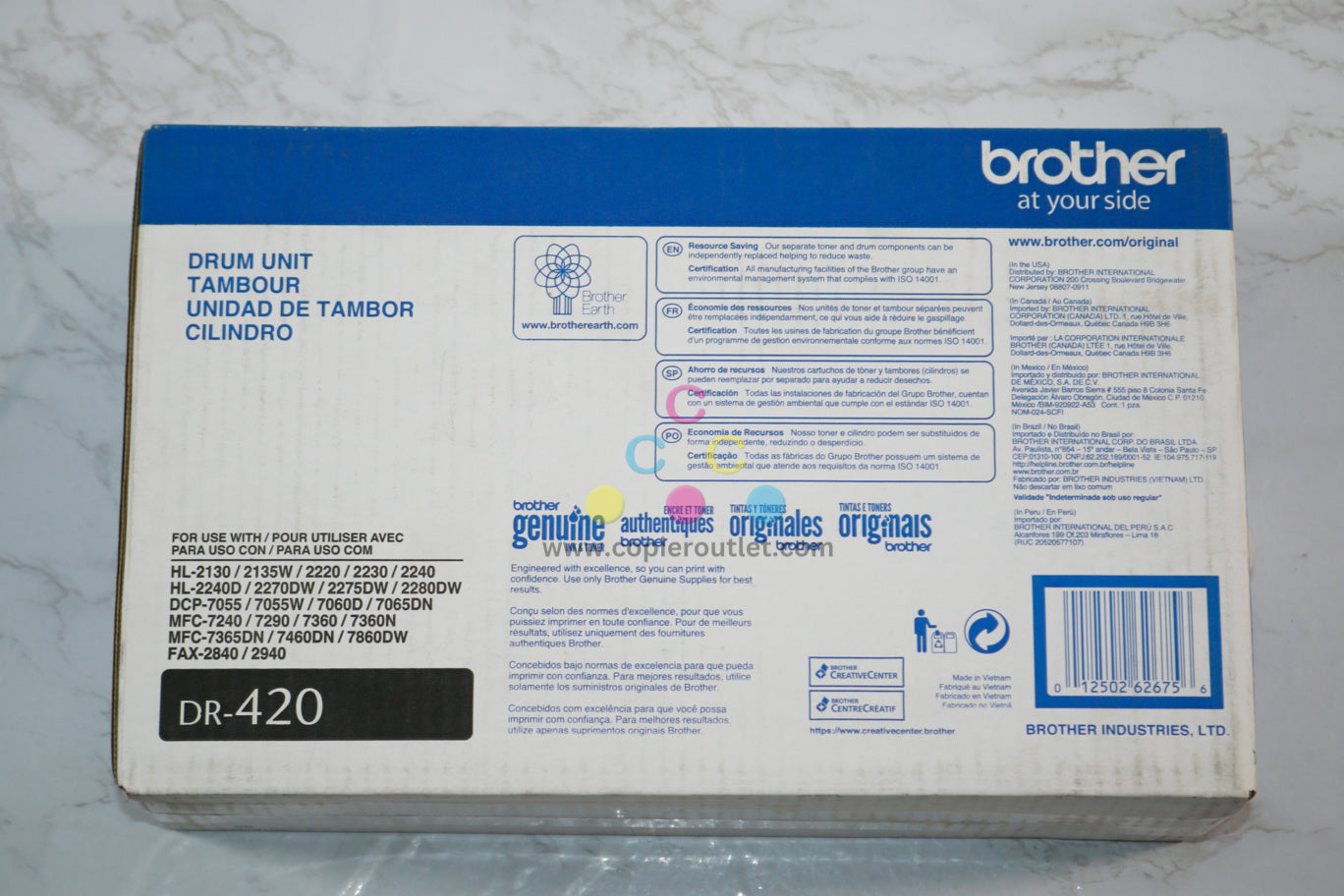 New OEM Brother DCP-7060D,MFC-7240,HL-2220 Drum Unit DR-420 (DR420)