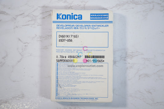 New OEM Konica Minolta 7155,7165,7255 Black Developer DV601K (8937-856, 950565)