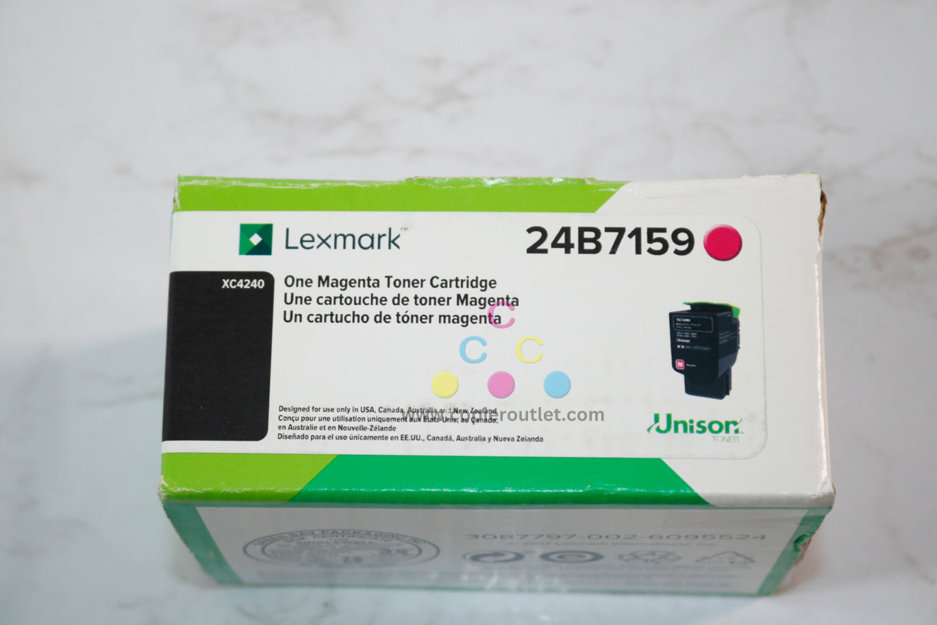 Open Box OEM Lexmark XC4240, Magenta Toner Cartridge 24B7159, Same Day Ship!