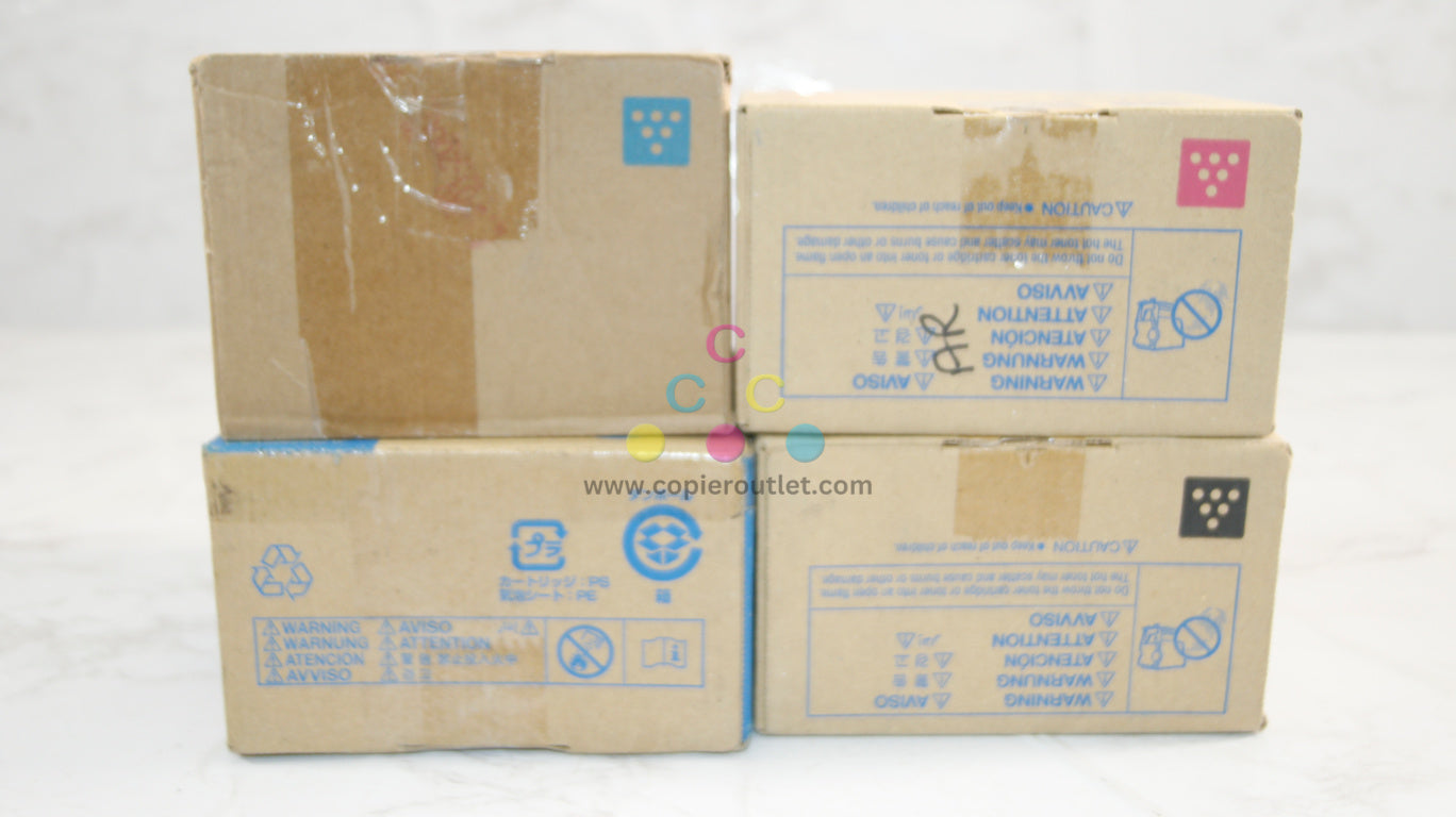 4 Cosmetic OEM Konica Minolta Bizhub C35,C35P TNP22 CMYK Series Same Day Ship!