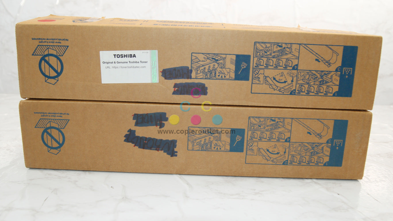 2 Open OEM Toshiba eSTUDIO 2555C/3055C Toner Cart. T-FC50U Magenta & Yellow