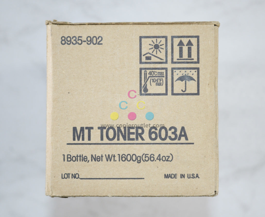 New OEM Konica Minolta DI 520,620,620PE Black Toner 8935-902, MT603A