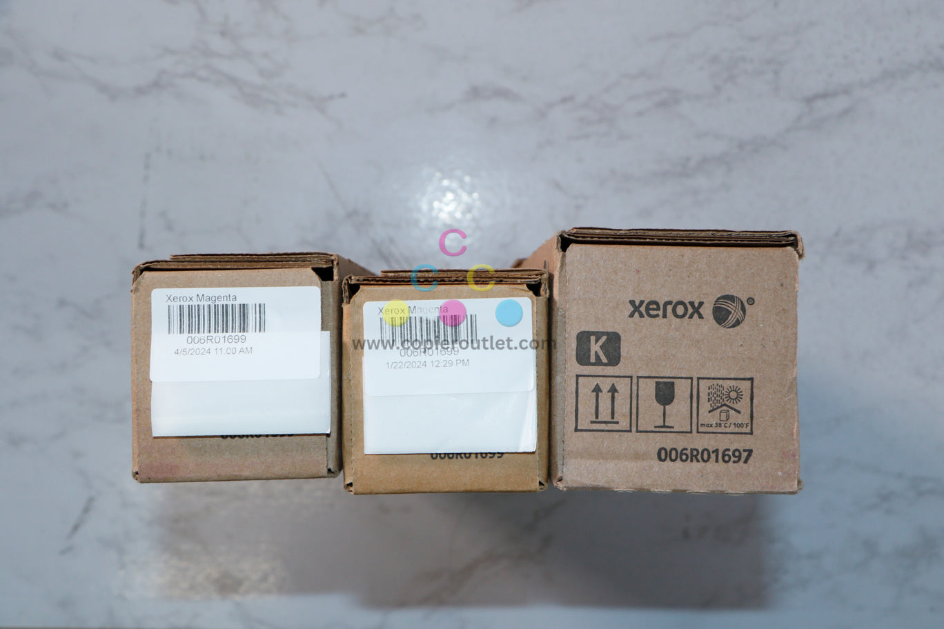 3 New OEM Xerox Altalink C8030, C8035, C8045 MMK Toners 006R01697, 006R01699