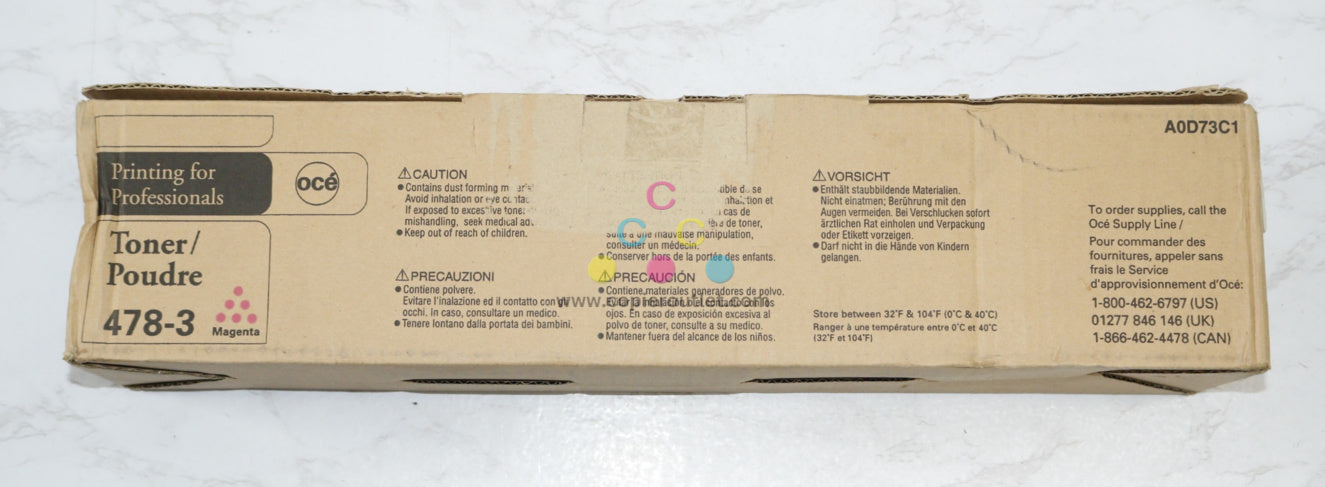 New OEM OCE CM3522 Magenta Toner Cartridges 478-3 / A0D73C1 Same Day Ship