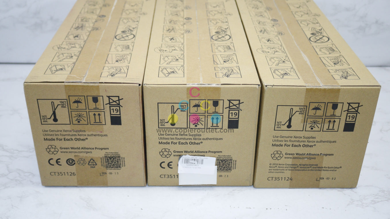 New OEM Xerox VersaLink C500,C505 MYK Drum Cartridge 108R01482,3,4 Same Day Ship