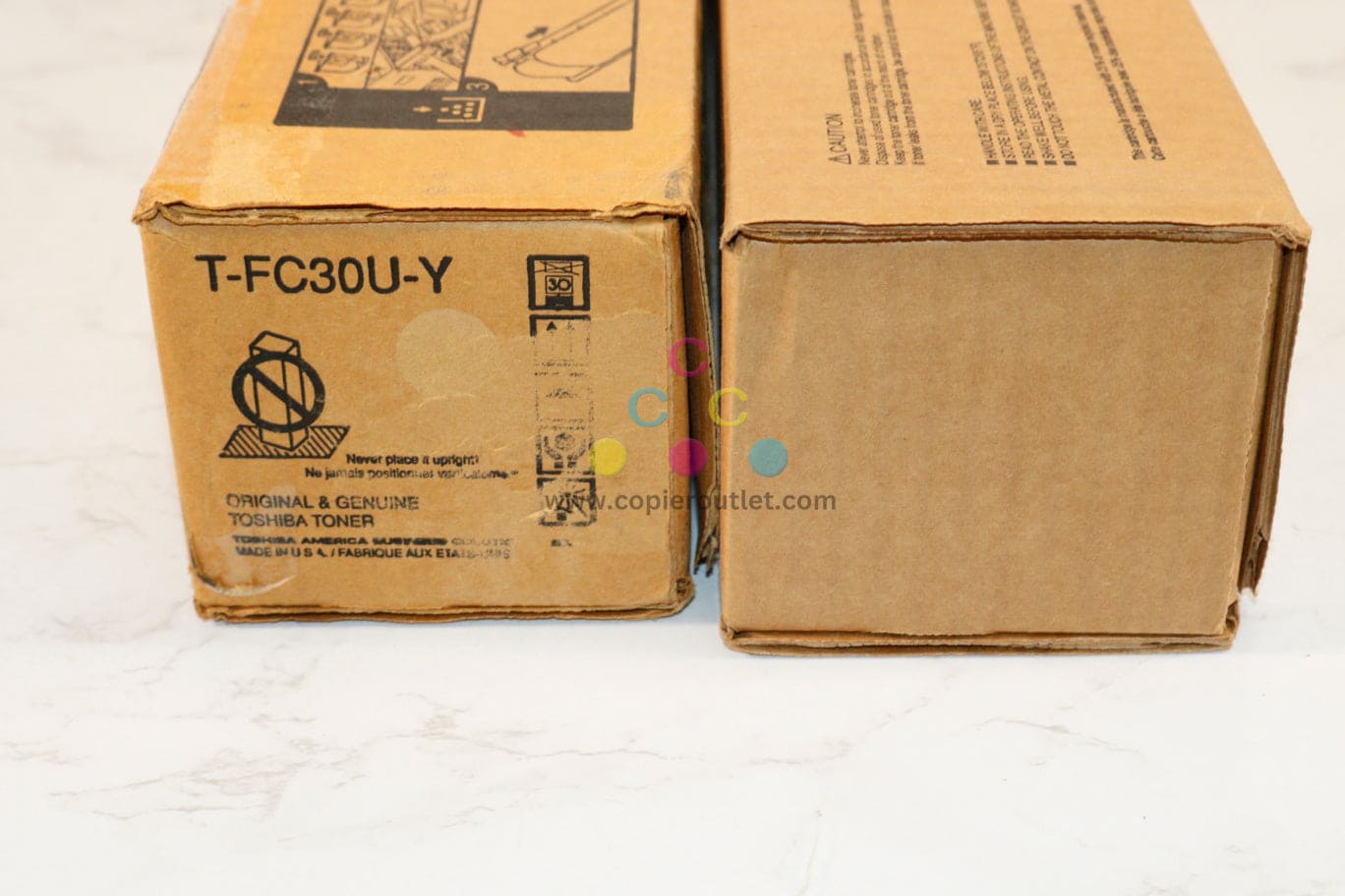 2 OEM Toshiba e-STUDIO 2050C,2551C Yellow & Black Toners T-FC30U-Y,T-FC30U-K