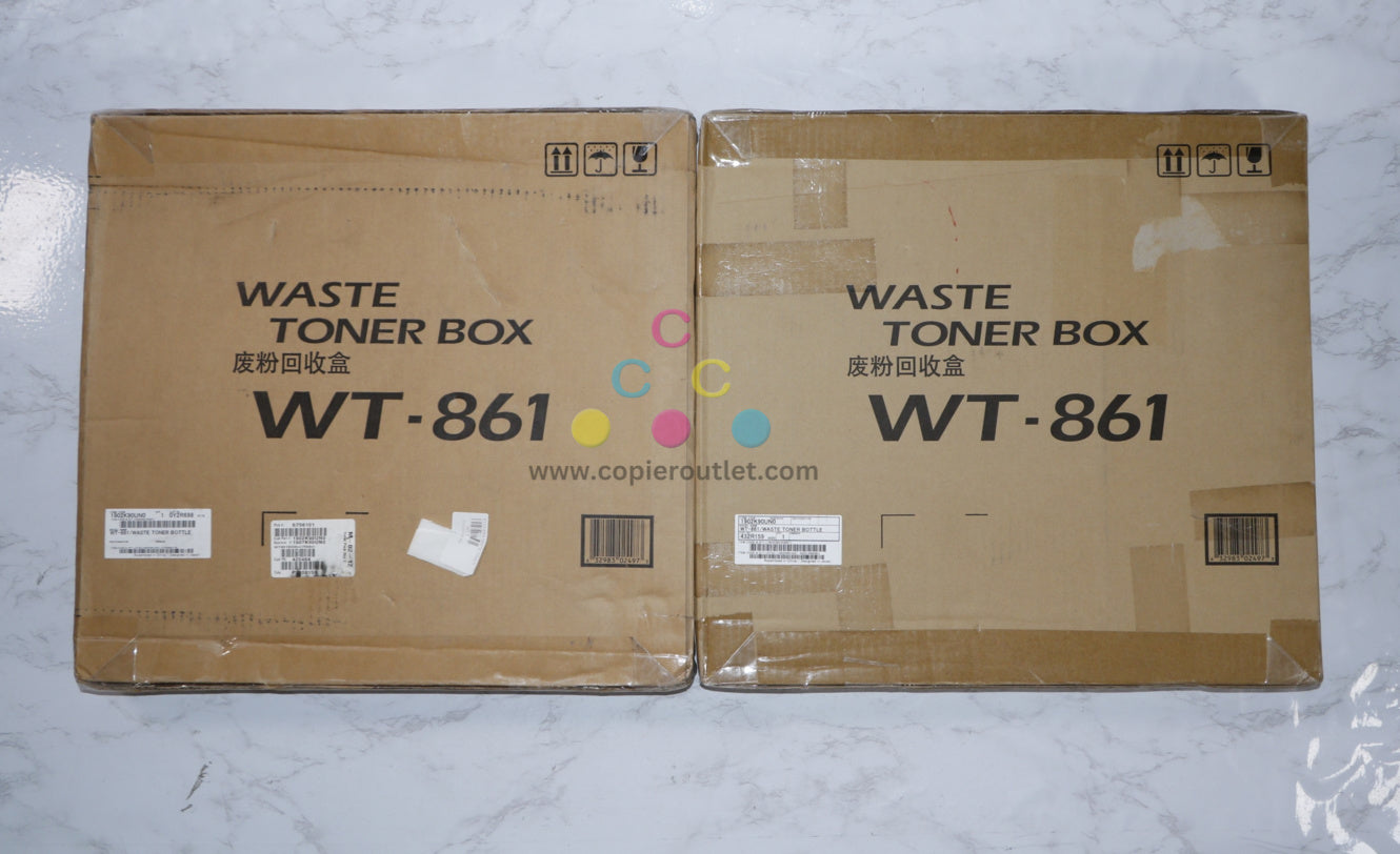 2 OEM Kyocera TASKalfa CS6500i,CS6501i,S6550ci,S6551ci Waste Toner Bottles WT-861