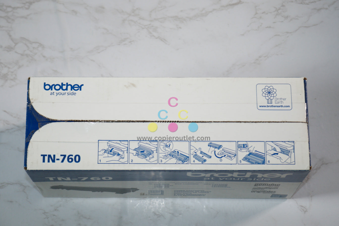 OEM Brother DCP-L2550DW,HL-L2350DW Black Toner TN-760 (Partially Open)