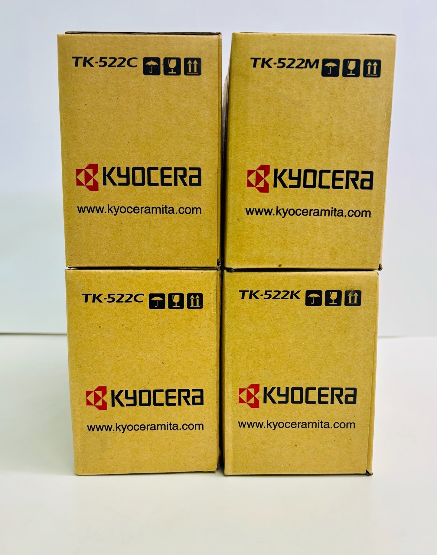 4 Genuine Kyocera FS-C5015,FS-C5015N,FS-C5030 Toner Cartridges CCMK TK-522