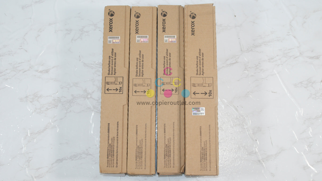 OEM Xerox WC7525,7545,7830,7855i,7970,C8030 CMYK Set 006R01513,14,15,16