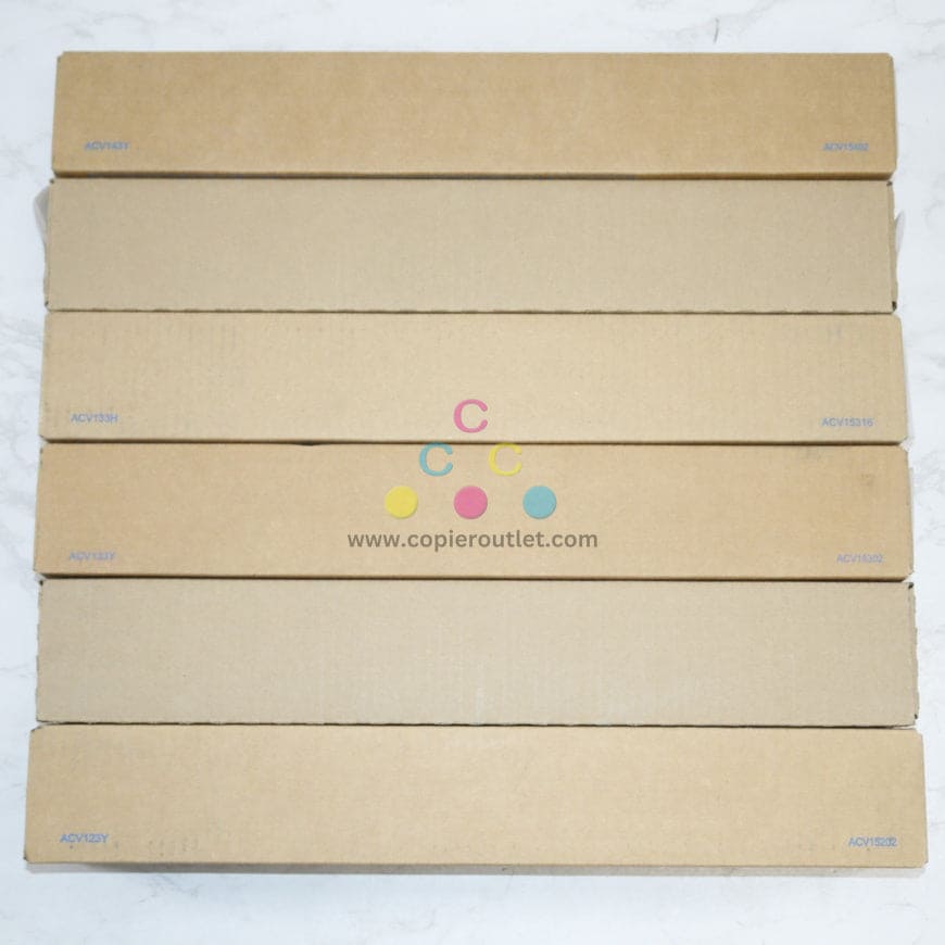 6 OEM Konica bizhub C300i,C360i,C450i,C550i,C650i TN626 CMMMYY Low Yield Toners
