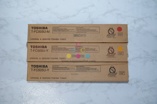 Genuine Toshiba T-FC505U MYY High Yield Toner Set for eSTUDIO2505AC 3005AC 4505AC