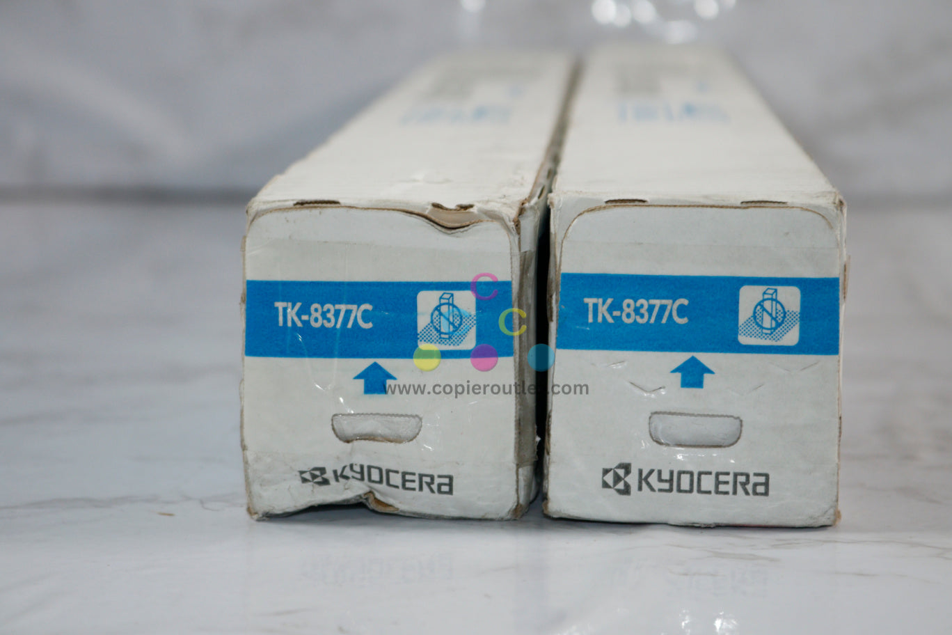 2 OEM Kyocera TASKalfa 3554ci Cyan Toner Cartridges TK-8377C, TK8377C