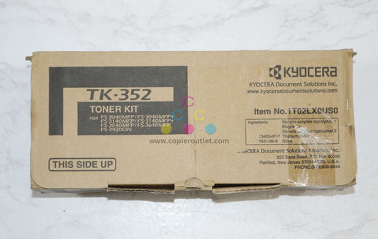 OEM Kyocera FS-3040MFP,FS-3140MFP,FS-3920DN Black Toner TK-352, 1T02LX0US0