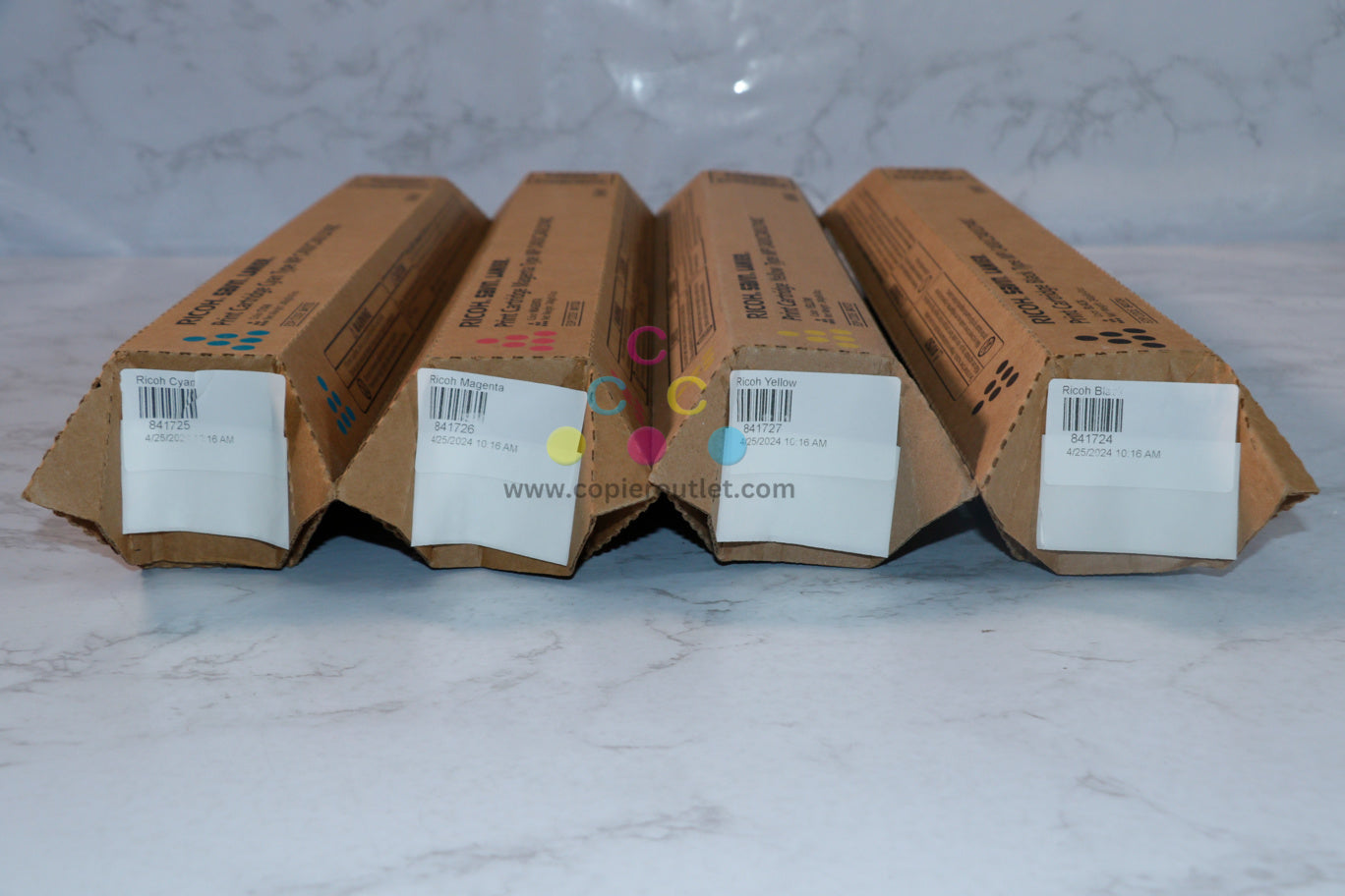 4 OEM Ricoh MP C400,C240,LD140C,C401 CMYK Toner Set 841724,841725,841726,841727