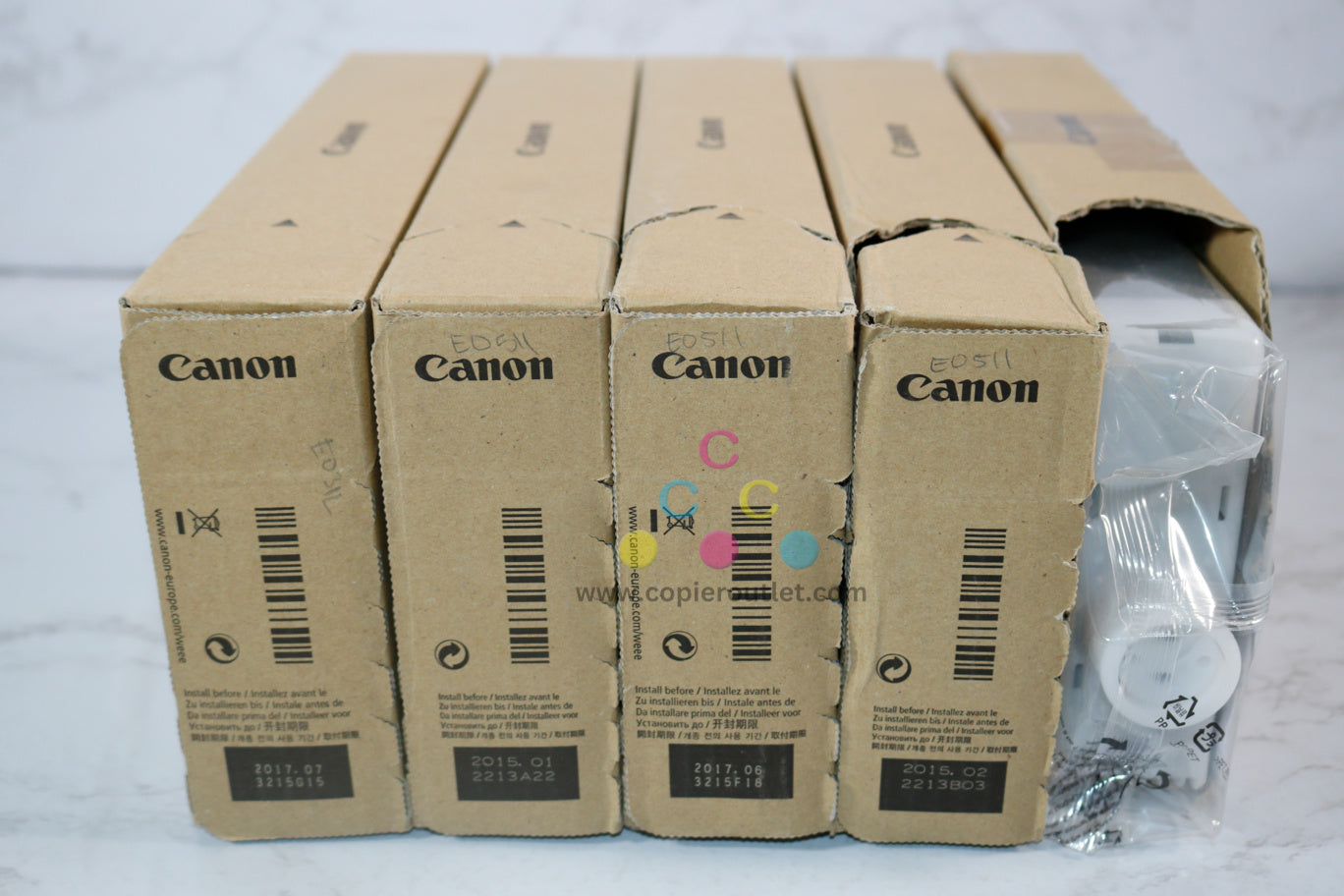 5 OEM Canon iPF8300,8400,9400 inks PFI-706MBK,PFI-706BK,PFI-706PGY,PFI-706G,PFI-706B