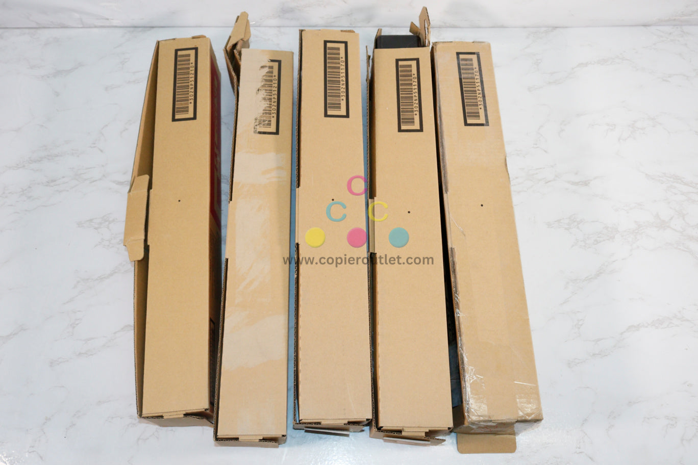 Open OEM Kyocera TASKalfa 2551ci  TK-8327M Magenta(x2), TK-8327K Black(x3) Toners