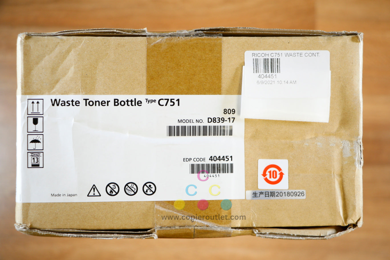 Genuine C751 Waste Toner Bottle Ricoh Savin Lanier Pro C651EX C7100 C751 C751EX!