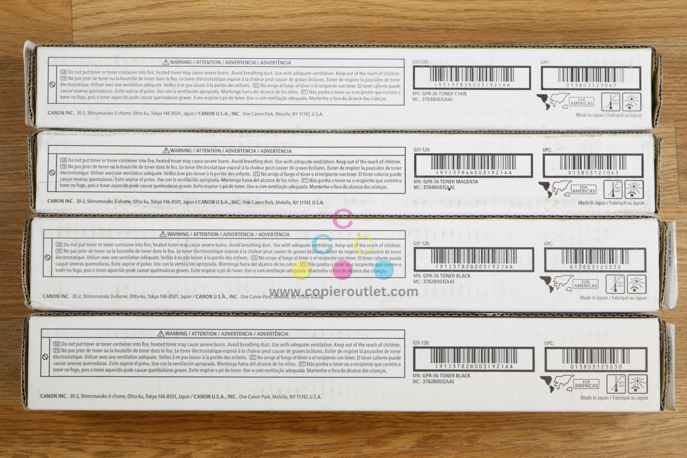 Cosmetic Canon GPR-36 CMKK Toner Carts iR C2020 C2025 C2030 C2220 C2225 C2230 !!