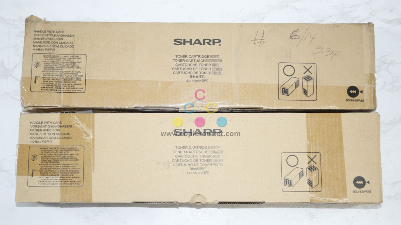 2 Open OEM Sharp MX-M2630,M2651,M3051 Black Toners MX-560NT Same Day Ship