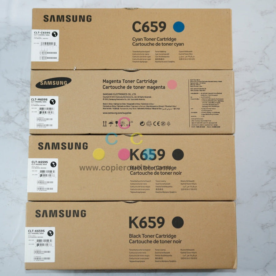 4 OEM Samsung CLX 8640ND,8650ND CMKK Toner CLT-C659S,CLT-M659S,CLT-K659S