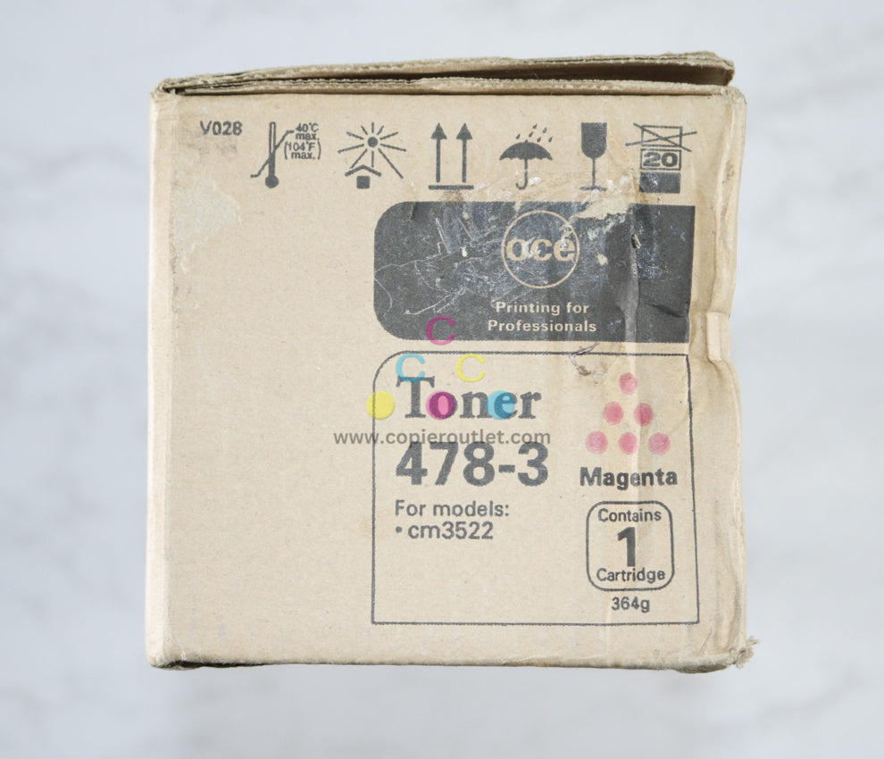 New OEM OCE CM3522 Magenta Toner Cartridges 478-3 / A0D73C1 Same Day Ship