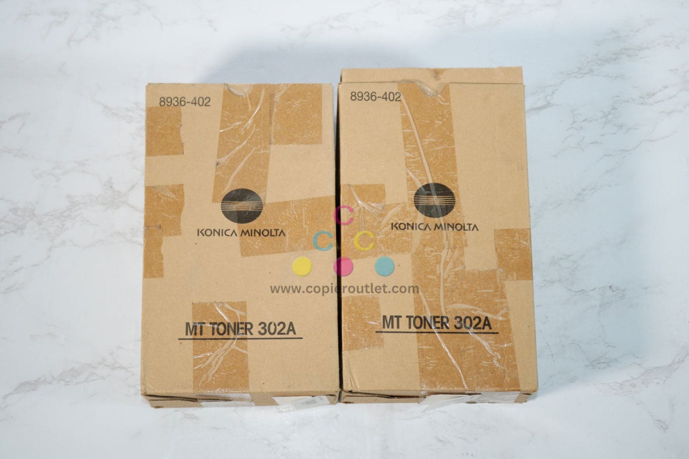 2 OEM Konica Minolta DI200,250,251 Black MT Toners 302A, 8936-402 (4 Bottles in Total)