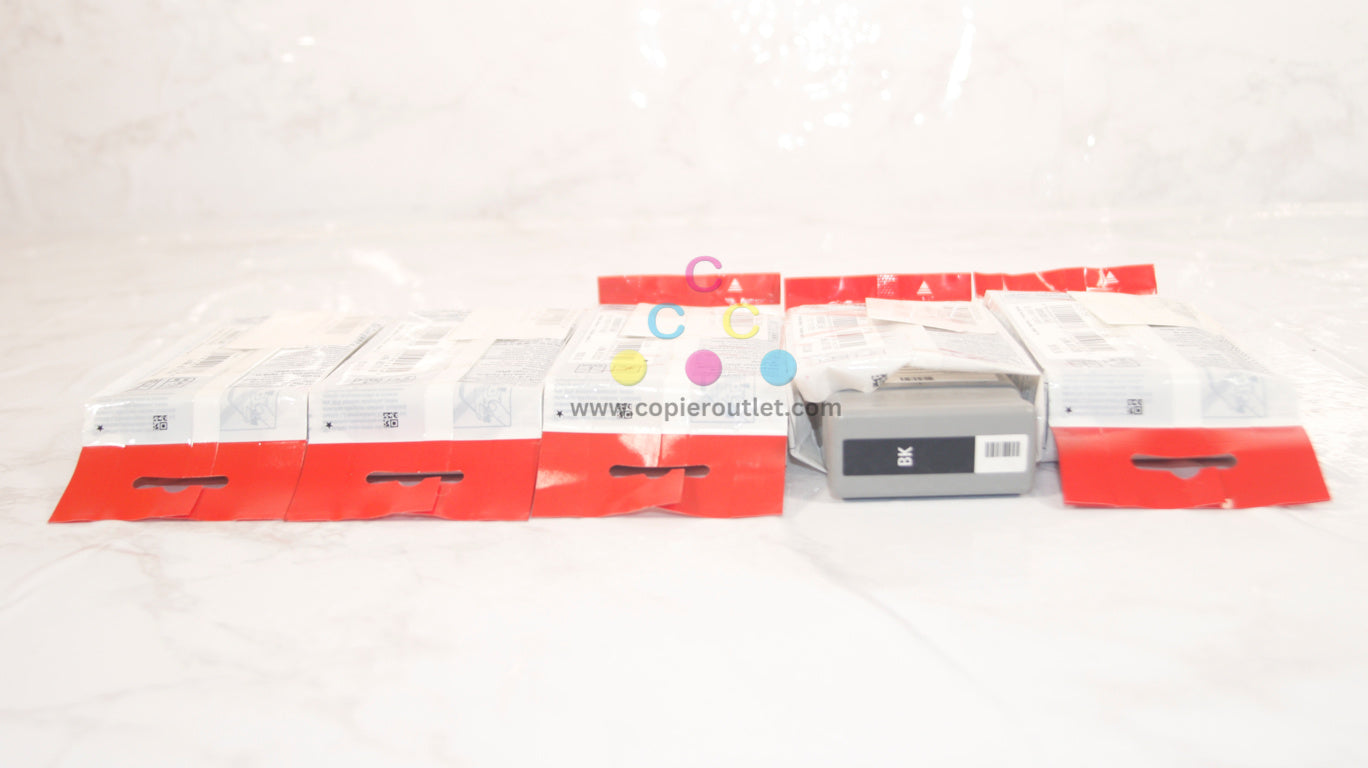 5 OEM Canon iPROGRAF 500, 510, 600, 605, 610 PFI-102 CMYKK Inks Tanks (Expired)