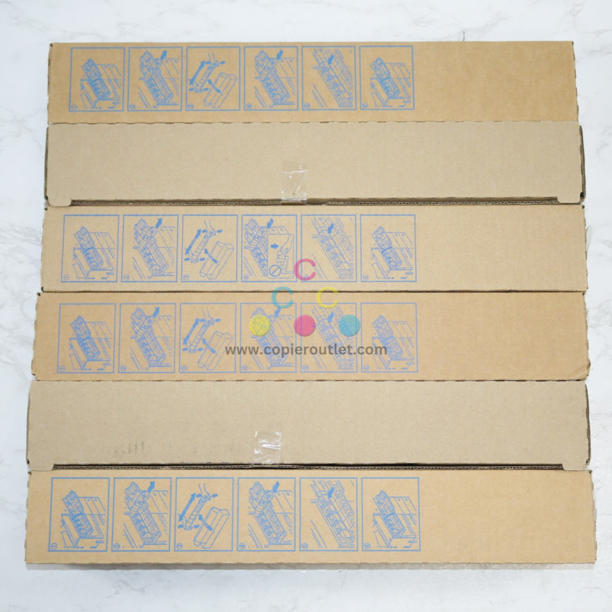 6 OEM Konica bizhub C300i,C360i,C450i,C550i,C650i TN626 CMMMYY Low Yield Toners