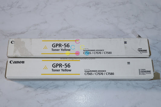 2 Cosmetic/Open Canon iR ADVC7565,C7570,C7580,C7765,C7770 Yellow Toner GPR-56Y