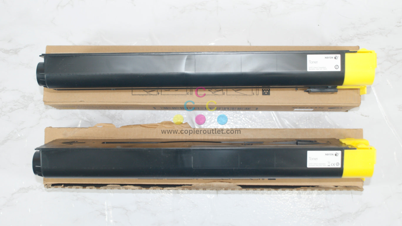 2 Open OEM Xerox DC 240,250,260,252,WC 7655,7755,7765 Yellow Toners 006R01220