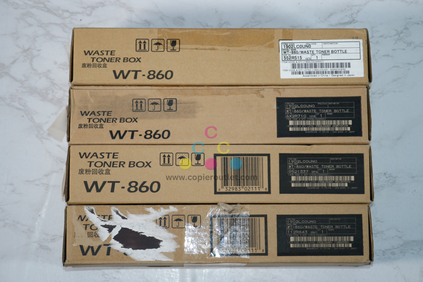 4 OEM Kyocera TASKalfa 3050ci,3551ci,3500i  Waste Toner Bottles WT-860 (1902LC0UN0)