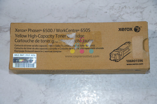 Open OEM Xerox Phaser 6500, WorkCentre 6505 Yellow High-Capacity Toner 106R01596