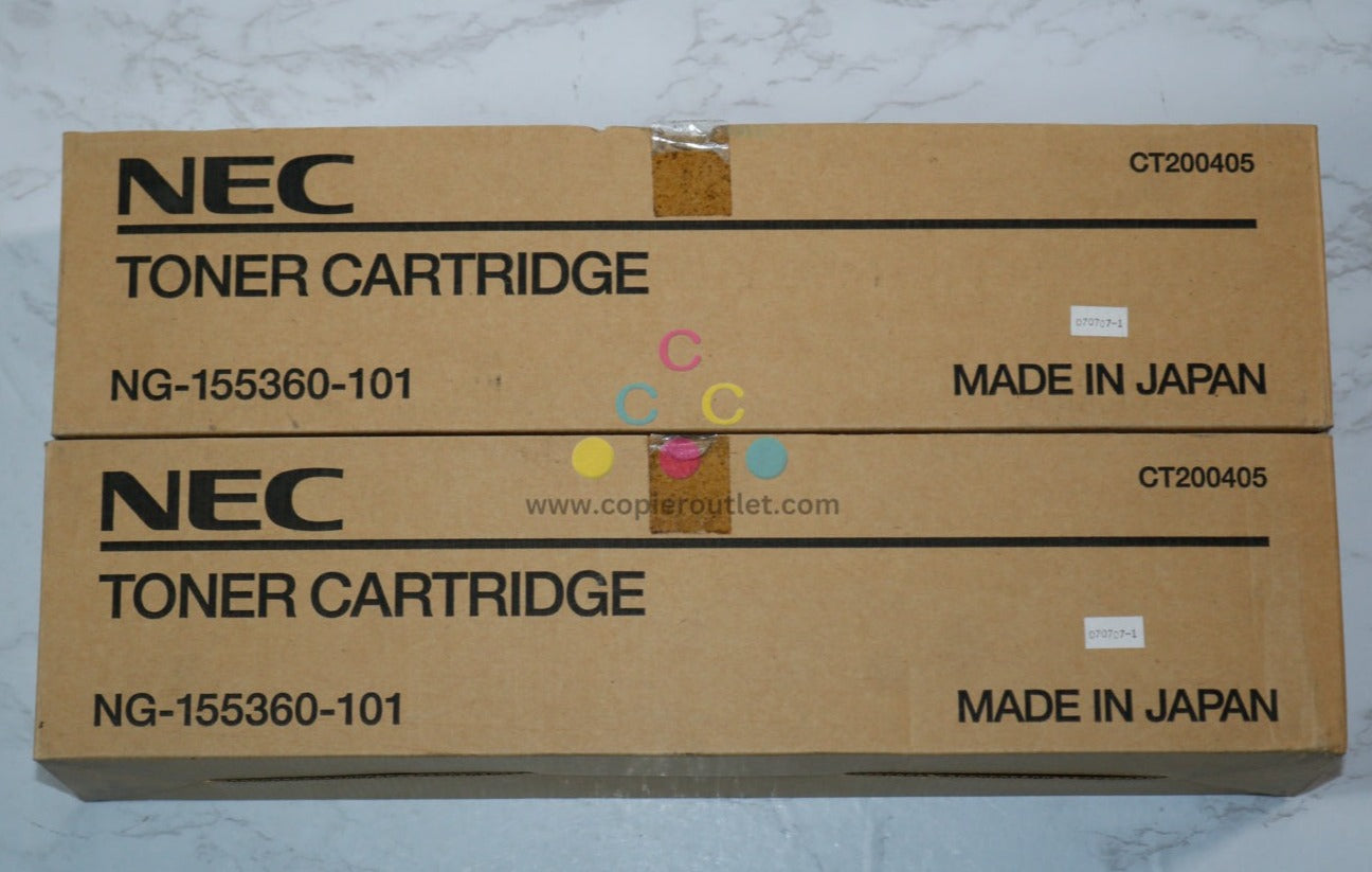 2 Open OEM NEC IT-1825, IT-797, Black Toner Cartridges NG-155360-101 / CT200405