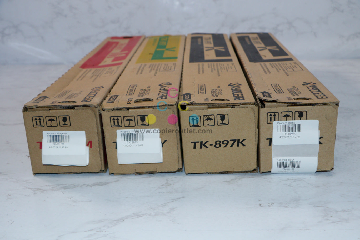 OEM Kyocera FS-C8520MFP,FS-C8525MFP,TASKalfa205c,255c TK-897 MYKK Toner Set