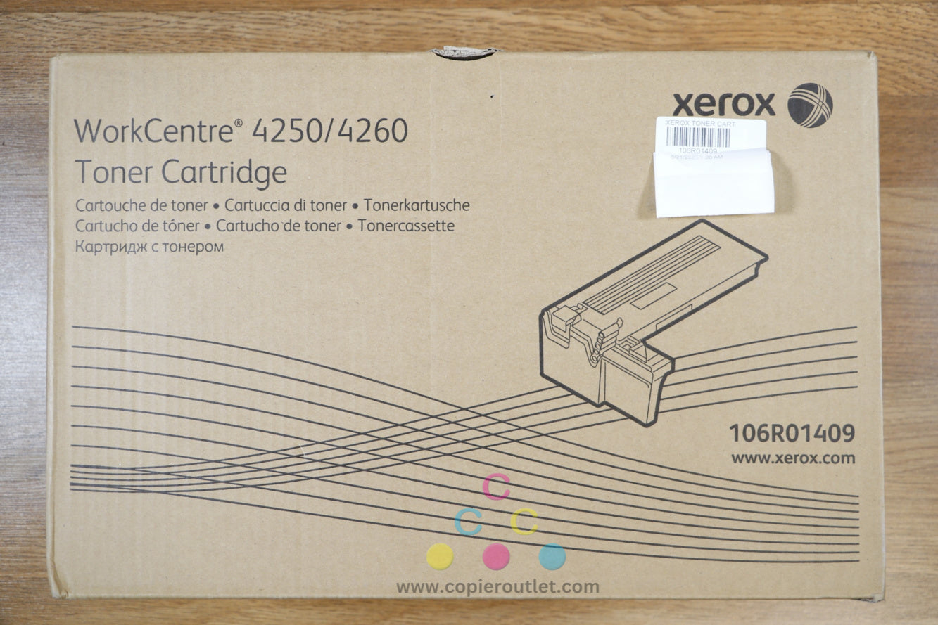 Genuine Xerox Black Toner Cartridge WorkCentre 4250 4260 106R01409 Same Day Ship